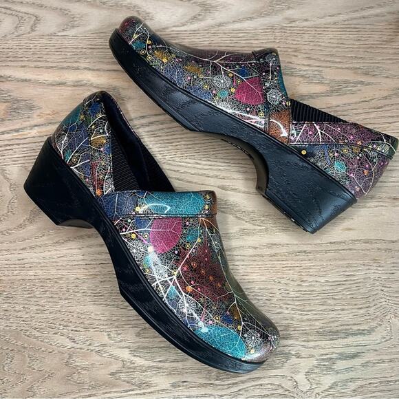 NWOT Klogs Portland Woodland Patent Leather Clog Slip Resistant Shoe Women’s 9 - Picture 8 of 10